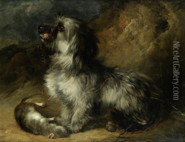 The Rat Catcher Oil Painting - Thomas Earl