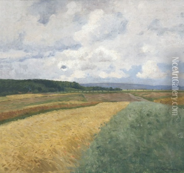 Landschaft Bei Grotzingen Oil Painting - Friedrich Kallmorgen