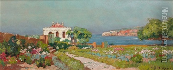 Bord De Mer Oil Painting - Eugene F. A. Deshayes