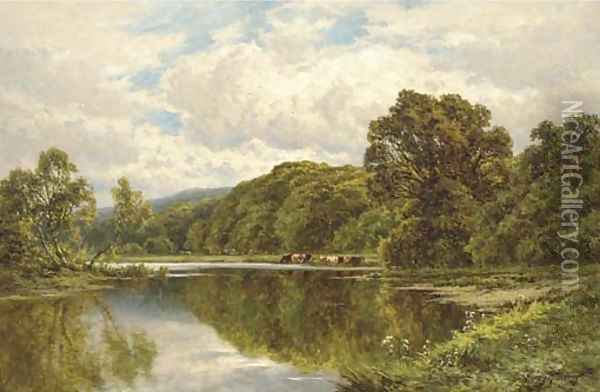 The Thames near Henley 2 Oil Painting - Henry Hillier Parker