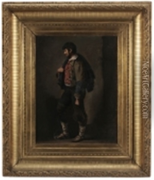 Portrait Of An Alpine Gentleman Oil Painting - Johann Matthias Ranftl