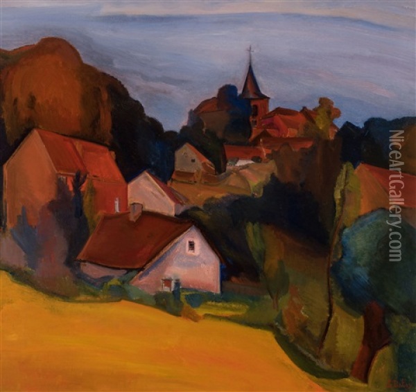 View Of Dilbeek Oil Painting - Charles Dehoy