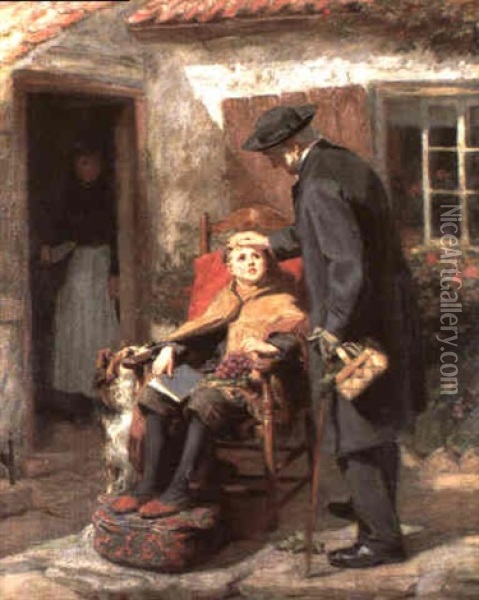 The Pastor Oil Painting - Ralph Hedley