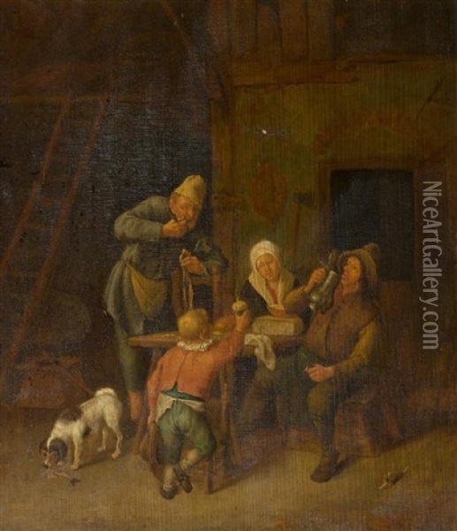 Bauernstube Oil Painting - Adriaen Jansz van Ostade