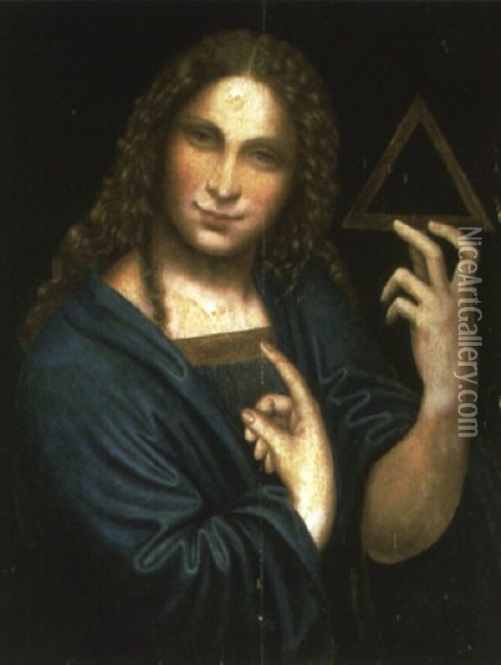 Erato, The Muse Of Lyrical And Love Poetry Oil Painting - Bernardino Luini