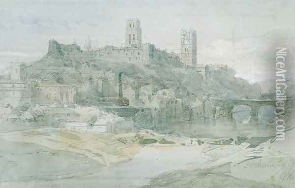 Durham, 1836 Oil Painting - David Roberts