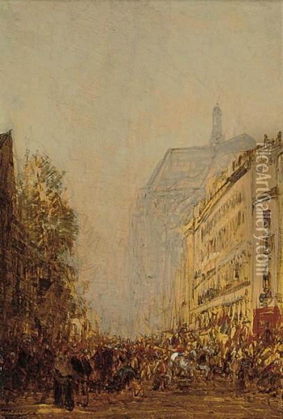 Bastille Day, Paris Oil Painting - Felix Ziem
