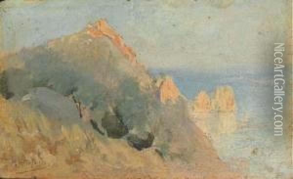 Scorcio Di Capri Oil Painting - Vincenzo Montefusco