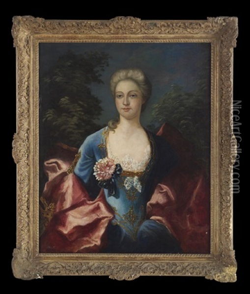 Portrait Of A Court Lady In 18th-century Costume