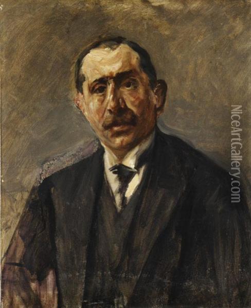 Portrat Julius Stern Oil Painting - Max Liebermann