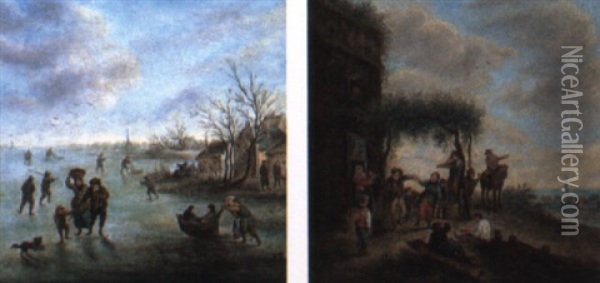 L'ete Et L'hiver Oil Painting - Pieter Angillis