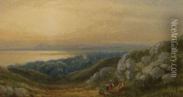 Near Duddlington Oil Painting - T.J. Harper