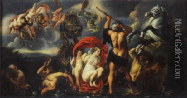 La Nascita Di Pegaso Oil Painting - Jacob Jordaens