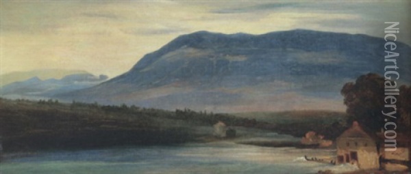 La Saleve Et L'arve Pres De Geneve Oil Painting - Theodore Rousseau